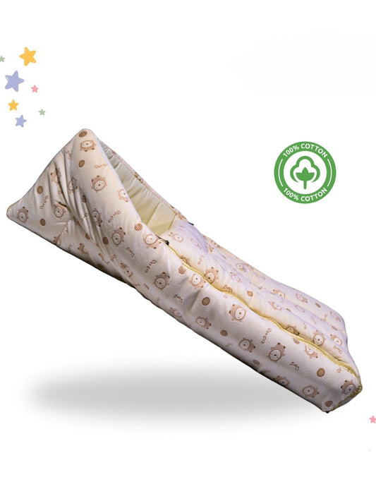 3-in-1 Baby Carry Nest cum Bed | Cotton Inner + Velvet Outer | Soft & Skin-Friendly