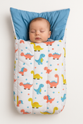 3-in-1 Baby Carry Nest cum Bed | Made of 100% Cotton  | Soft, Washable & Skin-Friendly (0–6 Months)