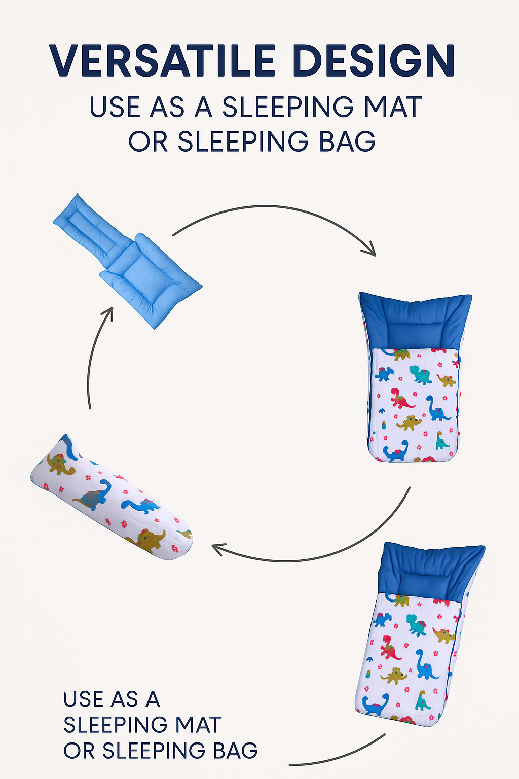 3-in-1 Baby Carry Nest cum Bed | Made of 100% Cotton  | Soft, Washable & Skin-Friendly (0–6 Months)