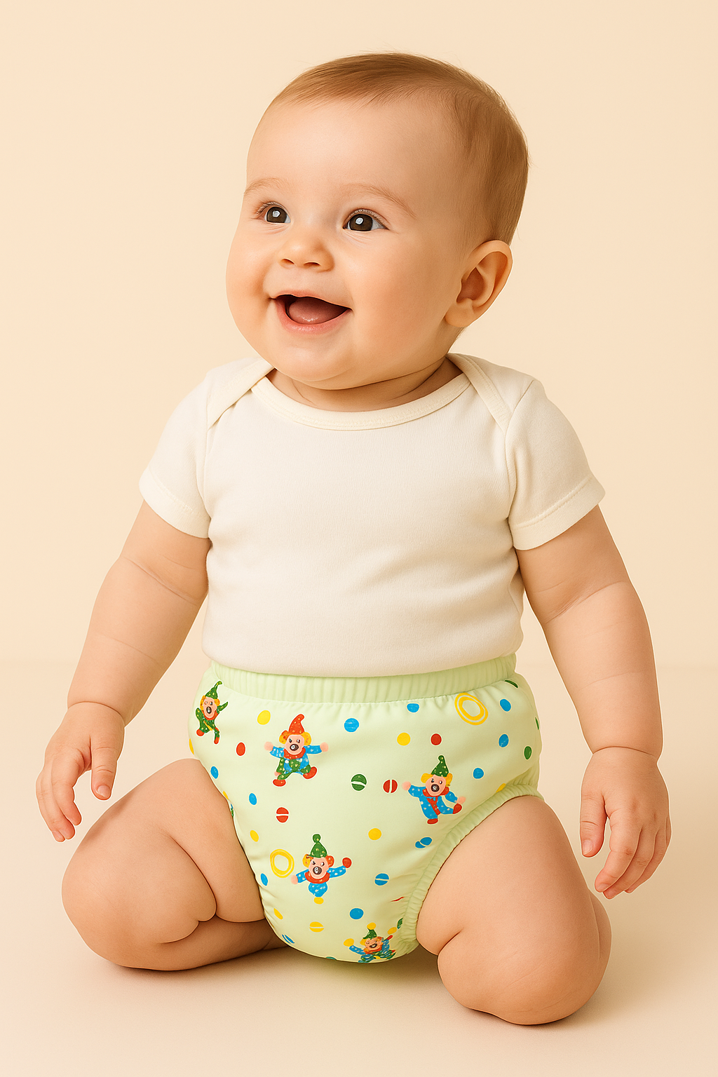 Baby Reusable Diapers – Double Layer with Plastic Sheet (Pack of 3)