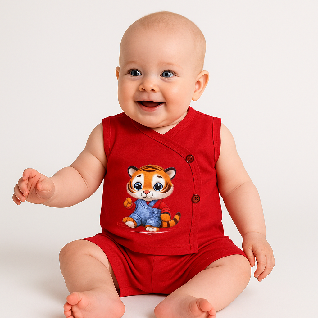 Infant Organic Cotton Baby Dress Set pack of 3 mix colors.