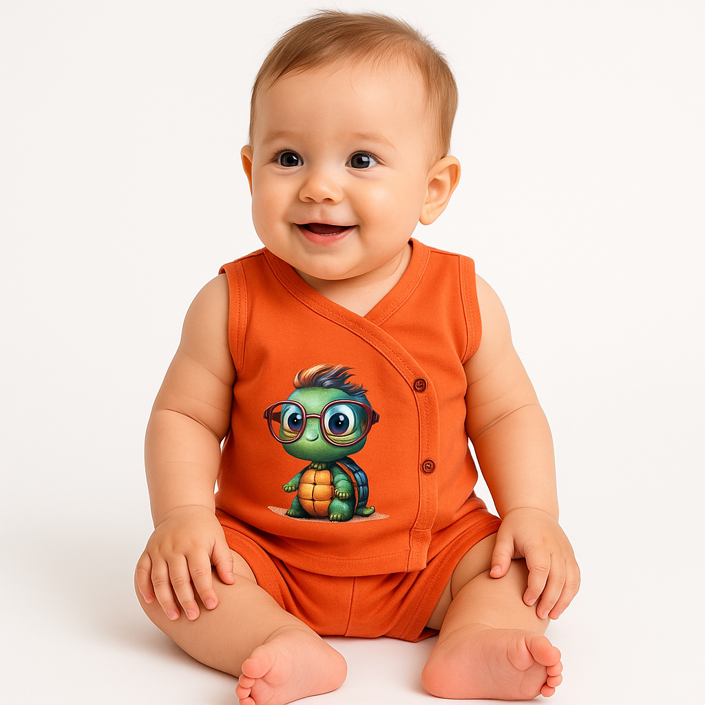 Infant Organic Cotton Baby Dress Set pack of 3 mix colors.
