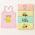 Premium Cotton Baby Printed Vests – Pack of 5 (Unisex)