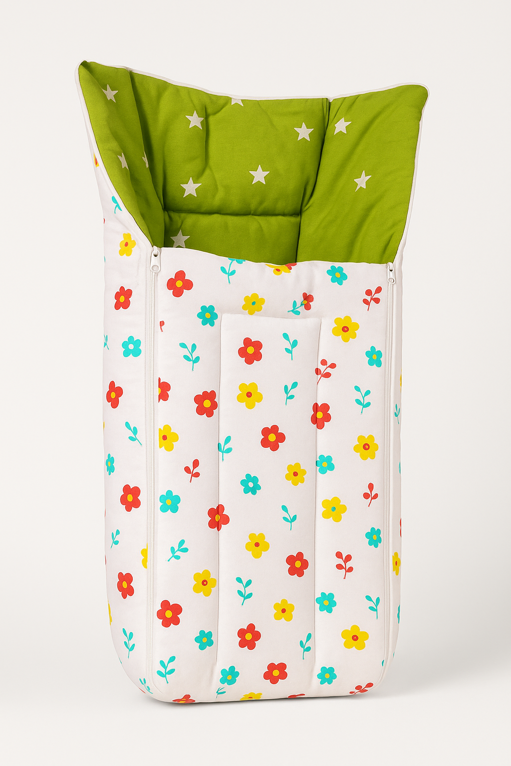 3-in-1 Baby Carry Nest cum Bed | Made of 100% Cotton  | Soft, Washable & Skin-Friendly (0–6 Months)