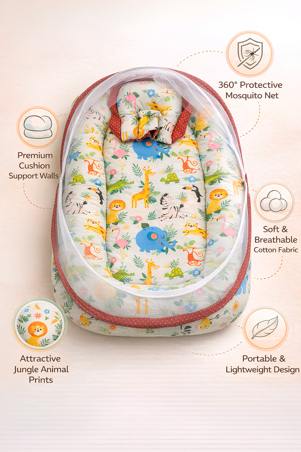 Everything Your Newborn Needs – complte baby kit 100% cotton and baby friendly product 👶💛final product colour may slightly vary.