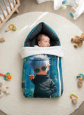 Multicolor 3 In 1 Baby Carry Nest Cum Sleeping Bag Jungle Print